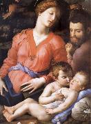 Agnolo Bronzino The Sacred Family Second half of the century XVI oil painting artist